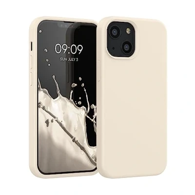 Immagine di kwmobile Cover per Apple iPhone 13 mini Custodia Back Case Smartphone in Silicone TPU Protezione Gommata moon glow