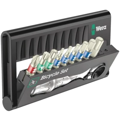 Immagine di Wera Bicycle Set 9 05004177001 Kit inserti Croce Phillips, TORX, Brugola interna, Quadrato esterno