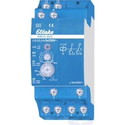 Immagine di Eltako NR12 002 3X230V Monitoraggio di rete Numero uscite relè: 2