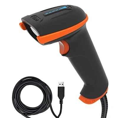 Immagine di Tera 1D Laser Wired Barcode Scanner Lettore di Codici a Barre USB 2.0 Cablata Palmare Handheld Plug &amp; Play, L5100Y