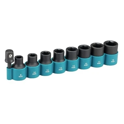 Immagine di Makita b 54645 9 pezzi Set 1/5,1 cm SQ unità, multicolore