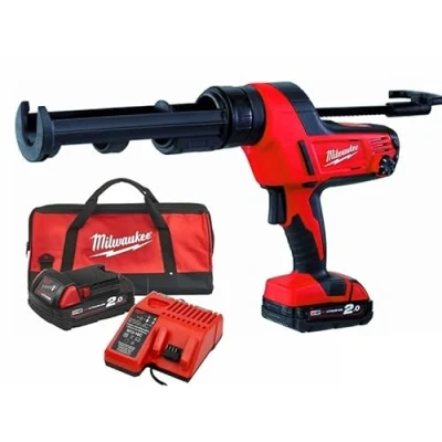 Immagine di Pistola de químicos 1 batería M18 Li Ion 2,0Ah, con soporte 310ml, díal compatible e interruptor electrónico variable y caja cartón