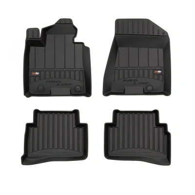 Immagine di FROGUM 3D407138 Set tappetino Gomma anteriore e posteriore 4 nero Su misura HYUNDAI: Tucson, KIA: Sportage IV