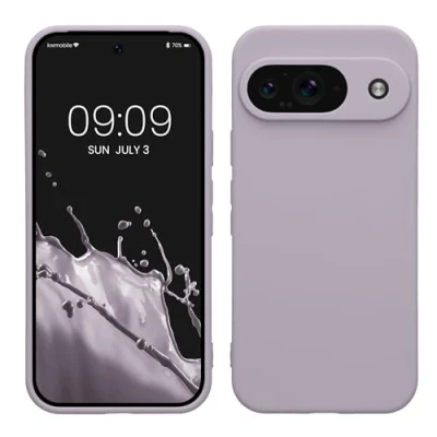 Immagine di kwmobile Custodia Compatibile con Google Pixel 9 Cover Back Case per Smartphone in Silicone TPU Protezione Gommata lavanda