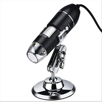 Immagine di Meichoon Telecamera per Microscopio USB con Ingrandimento 1600x,Mini Digitale portatile Supporto in Metallo,Compatibile Android PX Mac Windows 7/8/10,NB01C