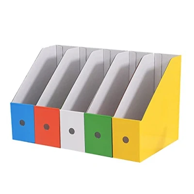 Immagine di Bestevery 5 Pezzi Portariviste Per Documenti, A4 In Cartone Portariviste, Cartone, La Scuola Dormitorio Ufficio Cancelleria Domestica Forniture Archiviazione Di File