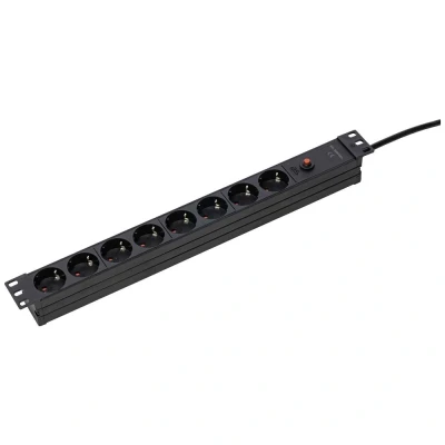 Immagine di AS Schwabe 18192 Multipresa per rack 19 Nero Connettore IEC 1 pz.