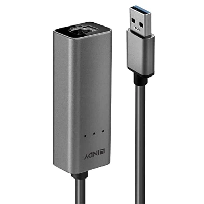 Immagine di Lindy Adattatore di rete 2.5 GBit/s USB 3.2 Gen 1 (USB 3.0), LAN Gigabit (1/2.5 Gbit/s), RJ45