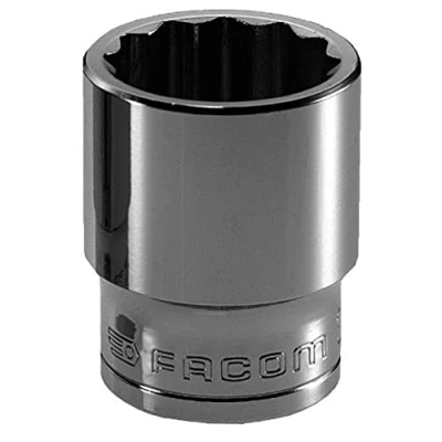 Immagine di Facom SC.S Chiave a bussola poligonale 1/2&quot; 12 facce 25 mm Rosso/Nero