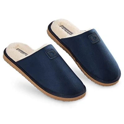 Immagine di DUNLOP Pantofole Uomo Invernali, Ciabatte da Casa Memory Foam con Imbottitura Interna Regali per Lui Natale Compleanno (41, Marina Militare, numeric_41)
