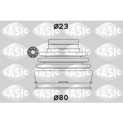 Immagine di SASIC 9004630 Soffietto sul lato del cambio FIAT: Panda I Hatchback, II Uno LANCIA: DELTA 1, Y10