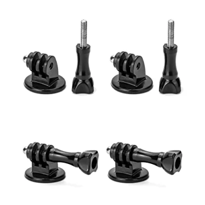 Immagine di QWORK® 4x Supporto Camera per Treppied con Viti, Compatibile GoPro Session, Fusion, Hero, Max, SJCAM, Xiaomi