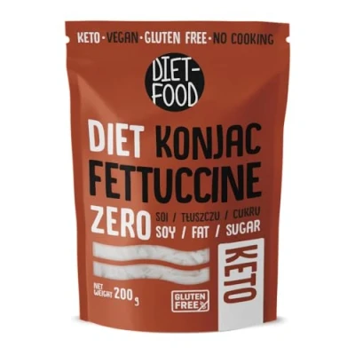 Immagine di DIET FOOD Shirataki Noodles Low Carb Konjak Pasta a basso contenuto calorico vegano, senza grassi, soia, glutine, solubile in acqua