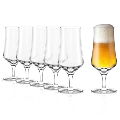Immagine di Stölzle Lausitz Bicchiere da birra 0,3l I 400ml Set 6 bicchieri di bella forma lavabili in lavastoviglie cristallo pregiato senza piombo infrangibili alta qualità