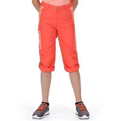 Immagine di Regatta Sorcer Mt Pants V Pantaloni da Bambino idrorepellenti, ad Asciugatura Rapida e Catarifrangenti. Dotato di Protezione UV tecnologie DWR Isoflex. Adatto per l&#039;escursionismo.