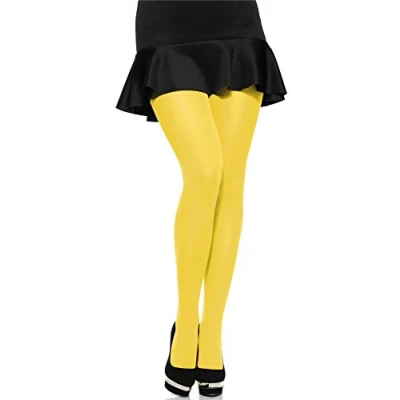 Immagine di Merry Style Collant Microfibra per Donne, Elasticizzati e Opaque Taglie Forti MS 162 60 DEN (Canarinio, XXL)