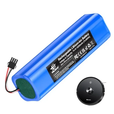 Immagine di melasta Batteria per Aspirapolvere 14,4V 5200mAh Agli ioni di Litio Proscenic M7 Pro, M8 MAX, Laresar L6 Ultenic T10, Viomi S9 D800, Uoni V980 Plus, U6 Robot, Lenov