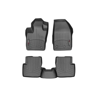 Immagine di Tappetini auto su misura Compatibile per Fiat 500X 2015/19 Nero 1 e 2 Fila WeatherTech FloorLiner