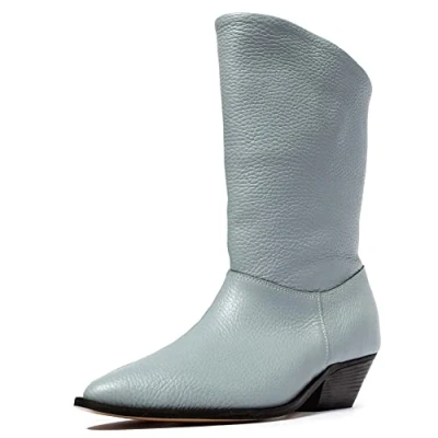 Immagine di L37 HANDMADE SHOES Don&#039;t Ask Me Why, Western Boot Donna, Blu, 35 EU