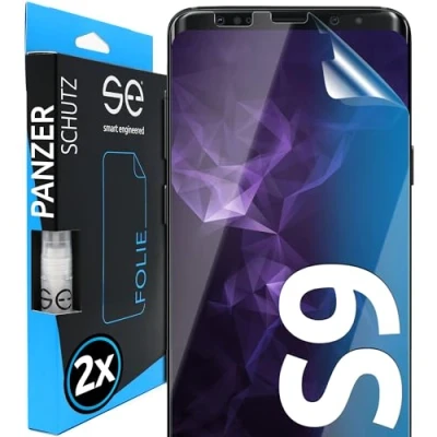 Immagine di smart engineered 3D Pellicola Protettiva per Schermo Samsung Galaxy S9 [2 Pezzi Transparente, Case Friendly, qualità dell&#039;immagine Full HD,Pellicola TPU