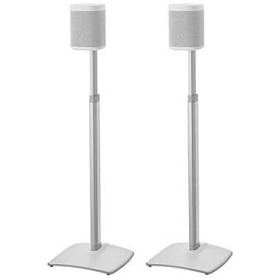 Immagine di Sanus WSSA2 W2 Supporto per altoparlante wireless regolabile in altezza coppia SONOS ONE PLAY: 1 e 3 Bianco