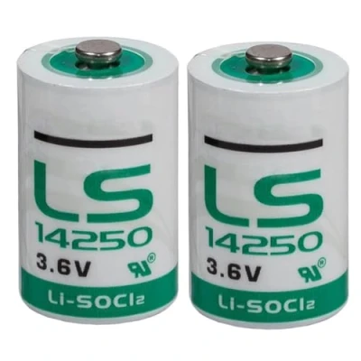 Immagine di BenjiPower 2 batterie LS14250 1/2 AA 3,6 V Li SOCL2 al litio