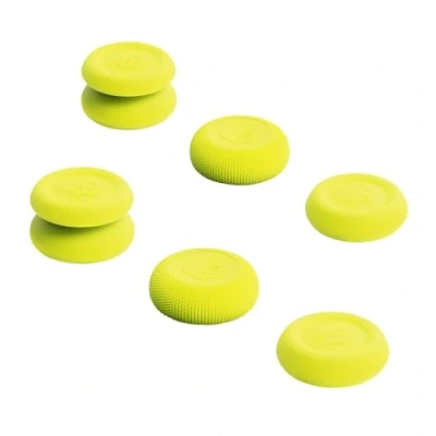 Immagine di Skull &amp; Co. Skin, CQC and FPS Thumb Grip Set Joystick Cap Analog Stick for Nintendo Switch Pro Controller PS5 / PS4 Slim/Pro Neon Yellow, 3Pairs(6pcs)