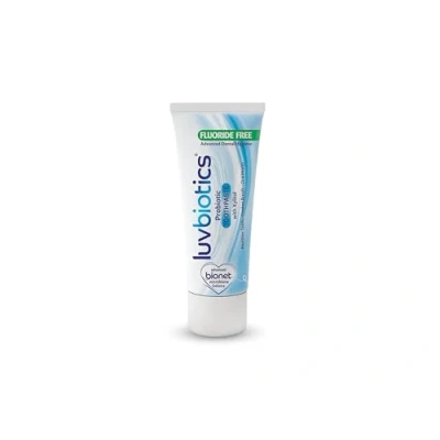 Immagine di Luvbiotics Original Toothpaste with Oral Probiotics &amp; Xylitol Promotes Healthy Microbiome for Fresh Breath, Gums Teeth Free from fluoridi, SLS, parabens, Artificial Sweeteners 75 ml