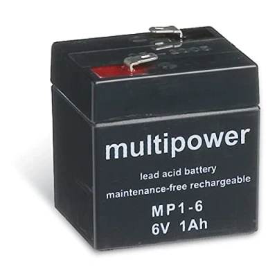 Immagine di akku net Batteria al Piombo (multipower) MP1 6, 6V, Lead Acid