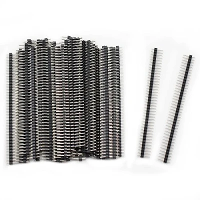 Immagine di Aussel 50 Pezzi 40Pin Header Connector 2.54mm singola striscia Maschio Pin Strip