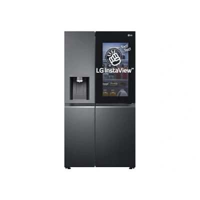 Immagine di LG GSXV91MCAE Frigorifero Americano Side by InstaView Total No Frost con Congelatore, 635 L, Dispenser Acqua e Ghiaccio UV Nano, Door Cooling, Linear Cooling Frigo Smart Wi Fi Freezer