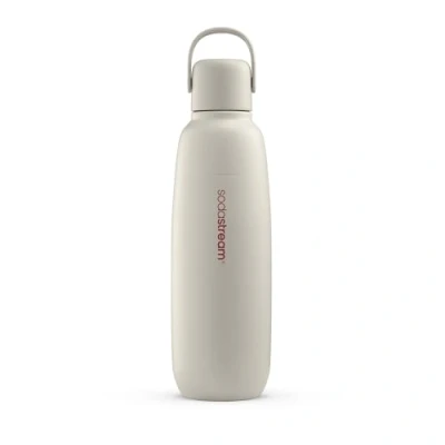 Immagine di SodaStream Fizz&amp;go Cool Bottiglia in metallo di sabbia, lavabile lavastoviglie, compatibile con Duo, e Terra UVM, mantiene caldo freddo fino a 12 ore, senza BPA, confezione da 1