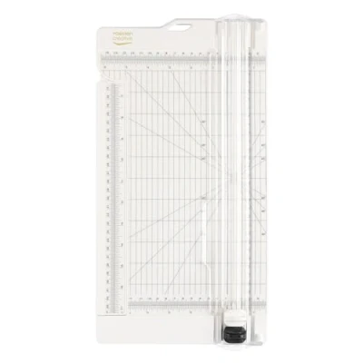 Immagine di Vaessen Creative Taglierina e Cordonatrice 6 per Scrapbooking, Biglietti Altre Creazioni con la Carta, Bianco, 30.5 x 15.2 2 cm