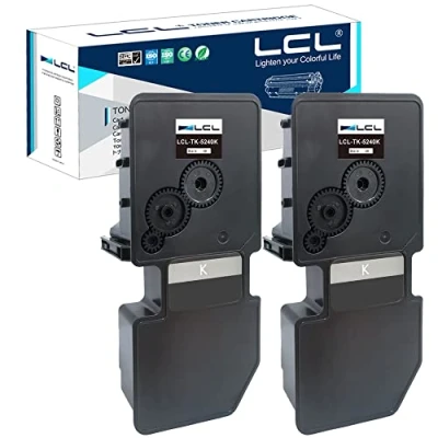 Immagine di LCL Cartucce di Toner Compatibile TK5240 TK 5240 5240K 1T02R70NL0 (2 Nero) Sostituzione per Kyocera ECOSYS M 5526cdn 5526cdw P 5026cdn 5026cdw