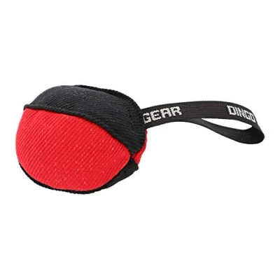 Immagine di DINGO GEAR Desires Morso a forma di palla per addestramento cani IGP K9 Work Play Nylcot 11 cm, rosso