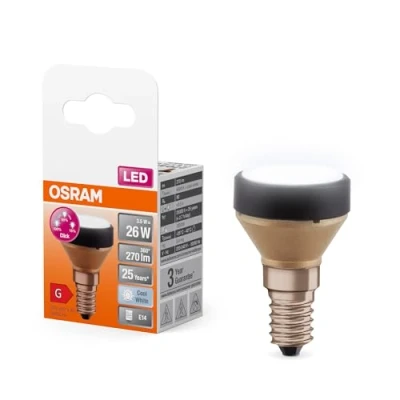 Immagine di OSRAM Flat Lamp, lampada LED ultra compatta e piatta con attacco E27, bianco freddo (4000K), economica un consumo di 3.5W, dimmerabile in 3 fasi tramite interruttore a parete, confezione da 1