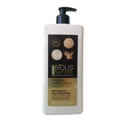 Immagine di Biolis Nature Shampoo Nutriente e Volumizzante per Capelli Ricci con Avena Bio,750 ml