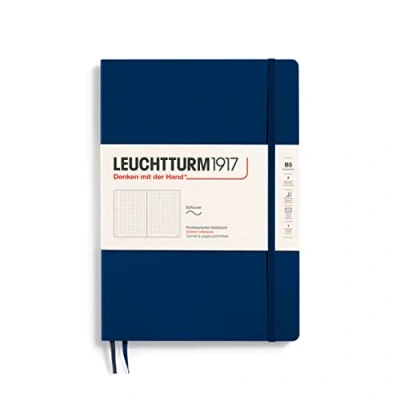 Immagine di LEUCHTTURM1917 349301 Taccuini Composition (B5), Copertina morbida, 123 pagine numerate, Puntini, Blue Mare