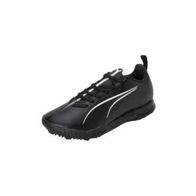Immagine di Puma Ultra 5 PLAY TT JR Unisex Scarpe da calcetto con tacchetti per bambini, Taglia: 37.5, Black/white Sintetico