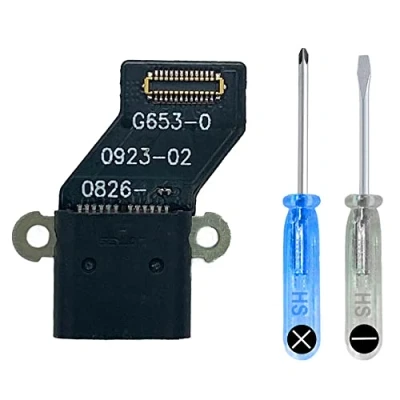 Immagine di MMOBIEL Connettore Dock Compatibile con Google Pixel 4a 2020 Presa di Ricarica USB C Audio Jack/Microfono/Antenna Ricambio incl. Cacciaviti