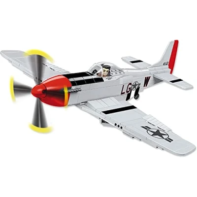 Immagine di COBI P 51 D Mustang Top Gun Americano Blocchi di Costruzione, Colore Argento, 5806
