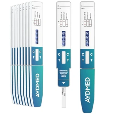 Immagine di 10 x Aydmed Schede Dip professionali per Test antidroga sulla cannabis urine 50ng/mL Livello di interruzione la marijuana, hascisc, THC