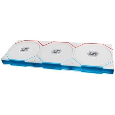 Immagine di Lian Li UNI FAN TL Wireless Lüfter, ARGB, PWM, 3er Pack Reverse Blade, 120mm, weiss (120 mm, 3 x), Ventola PC, Bianco