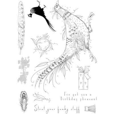 Immagine di Creative Expressions Pink Ink Designs Johnny Dash Set di timbri trasparenti, 15,2 x 20,3 cm, multicolore, cm