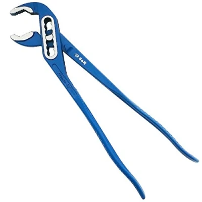 Immagine di S&amp;R Chiave a Pappagallo Professioanli. Pinza Regolabile Autobloccante Professionale per Tubi e Dadi 300 x 42mm. Celeste in Acciaio CRV polverizzato.