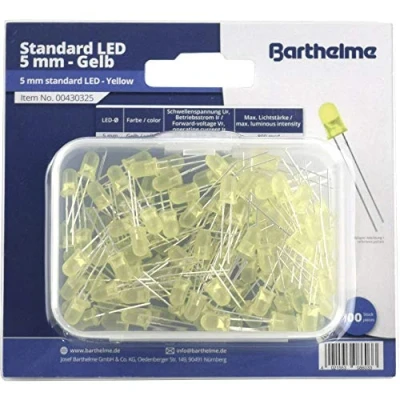 Immagine di Barthelme Assortimento LED Giallo Rotondo 5 mm 800 mcd 35 30 mA 2 V