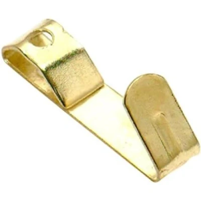 Immagine di Merriway BH04780 Ganci Singoli Appendi Quadri, N. 1, Finitura Anodizzata Ottone, Bianco, Small, Set di 10 Pezzi
