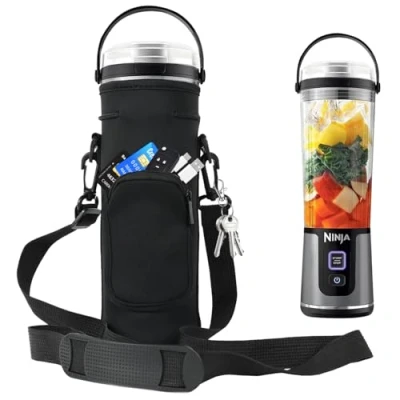 Immagine di AF WAN Custodia per frullatore Portatile con Tracolla Ninja BC151EUBK/BC151EUNV/BC151EUCR/BC151EUEM/BC151EUPR/BC151EUWH Blast Wireless Blender 530ml (Nero)
