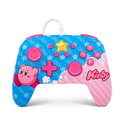 Immagine di PowerA Controllore cablato potenziato Kirby (Switch), Controller gaming, Multicolore