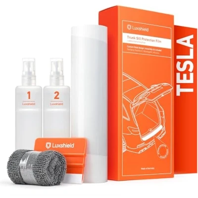 Immagine di Luxshield Pellicola Protettiva per Bordo di Carico Tesla Model Y I 2020 2024 Protezione Paraurti, antigraffio, vernice Trasparente